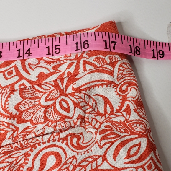 Willi Smith Cotton Pique Abstract Floral Coastal Spring Summer Botanical Shorts - Picture 8 of 14